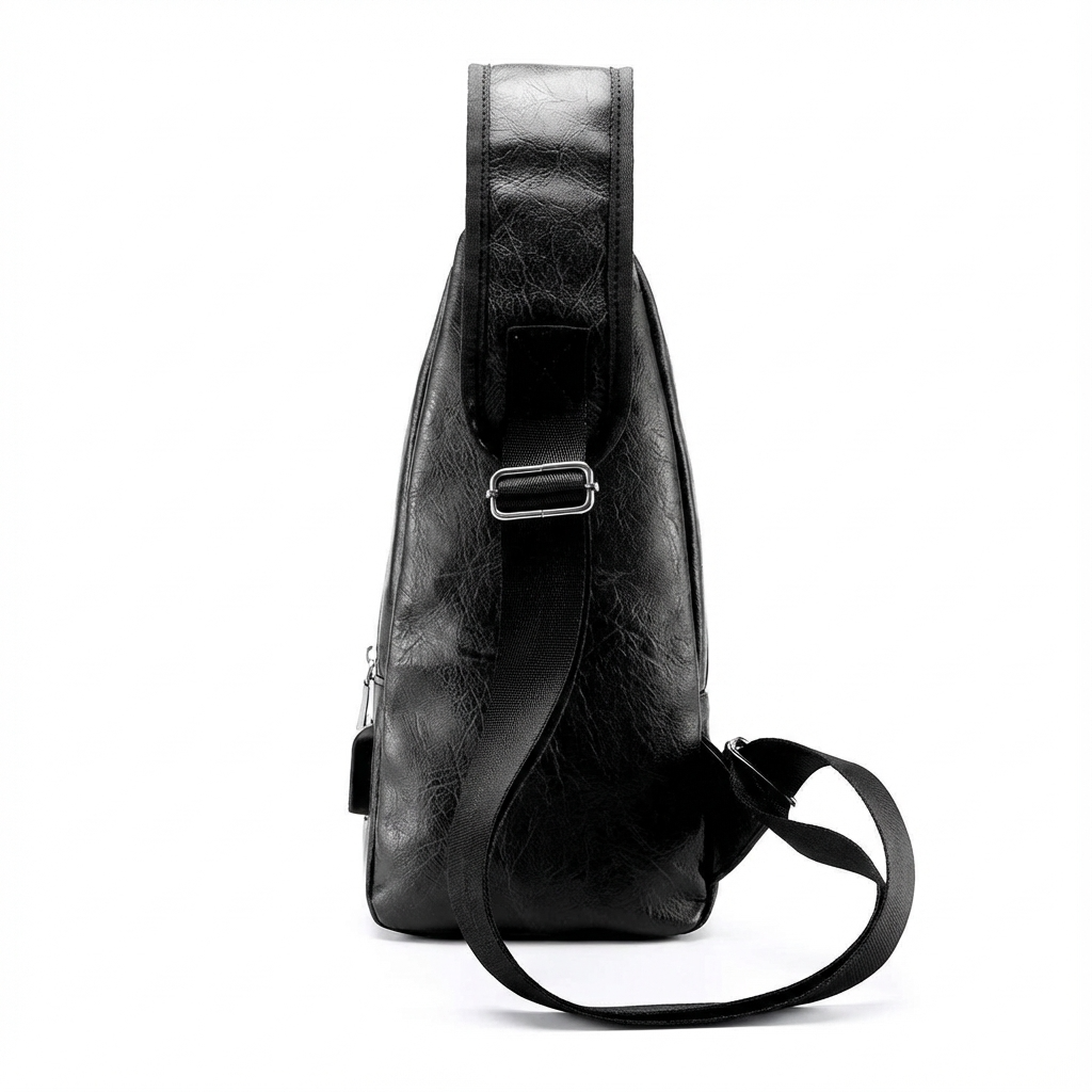 Men's Vegan Leather Sling Bag – Urban Commuter Carry