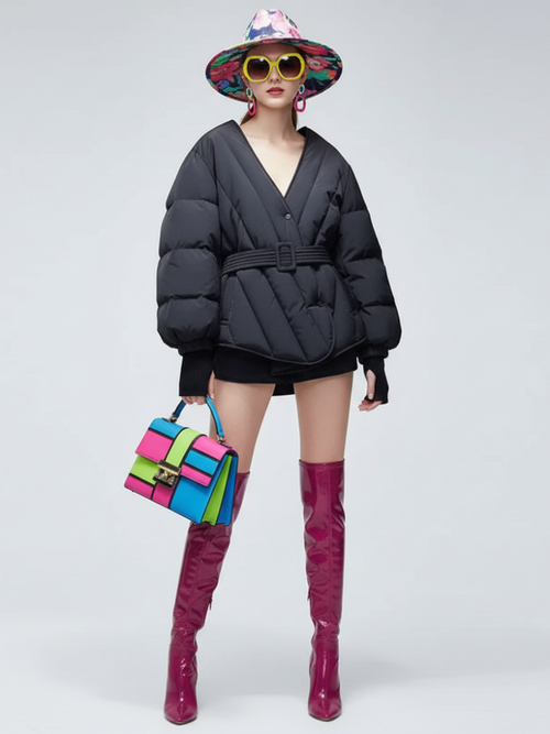 Classic Crossed Puffer Jacket SUTTON PLACE BYMANYC ® New York