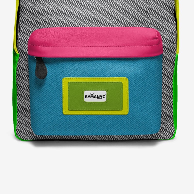 Vegan Backpack Brooklyn Pop by BYMANYC ® New York - Handmade Italy