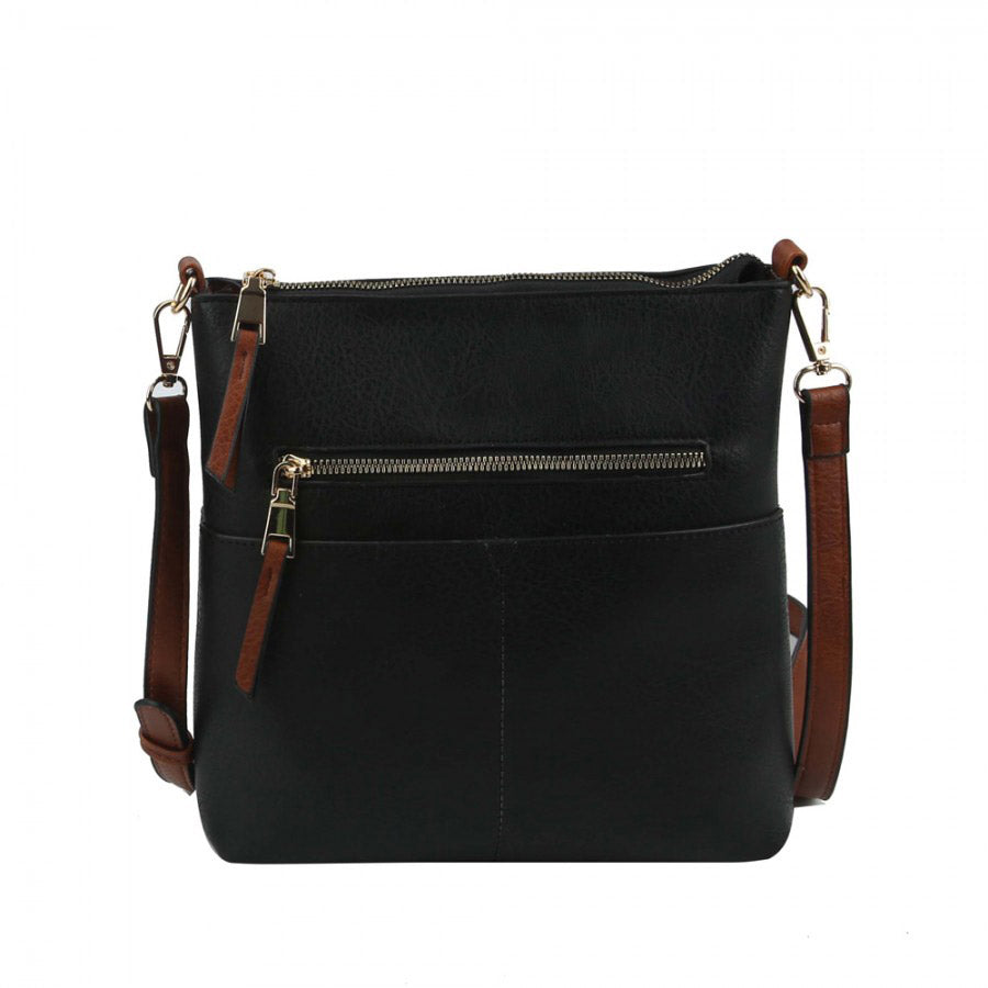 Women's Kaylee Soft PU Vegan Leather 2 in 1 Tote Crossbody Bag