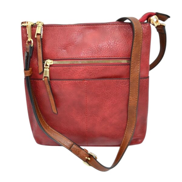 Women's Kaylee Soft PU Vegan Leather 2 in 1 Tote Crossbody Bag