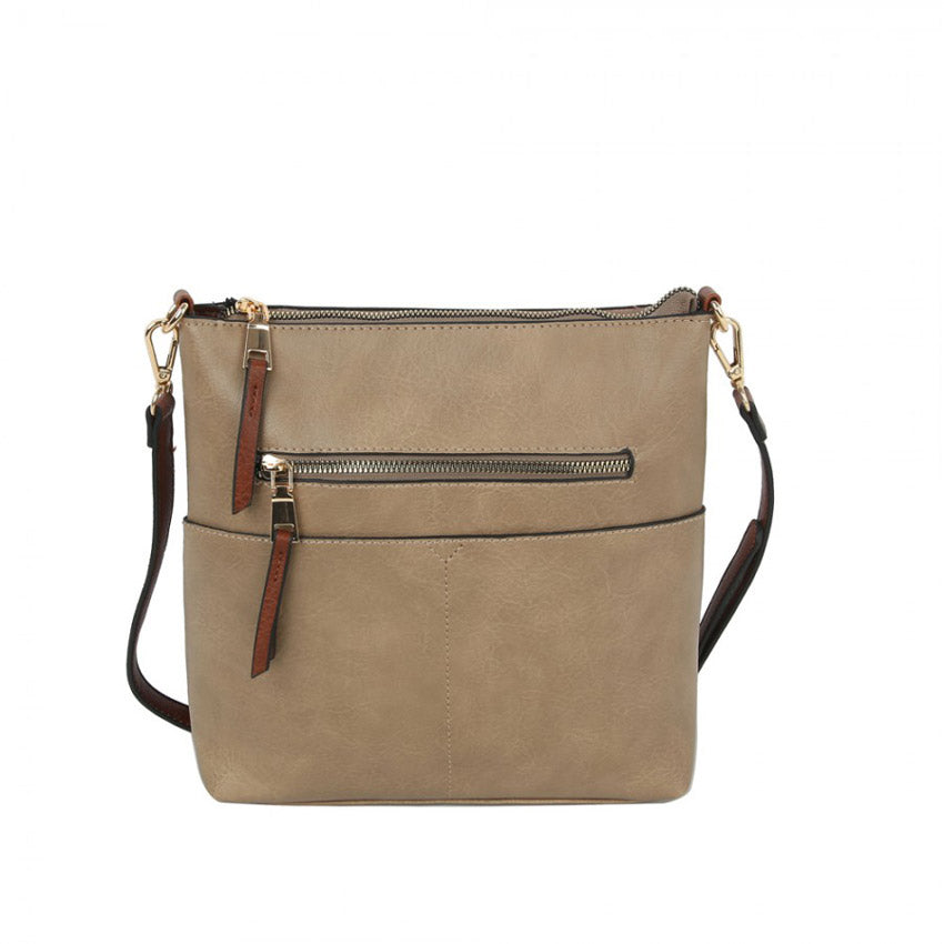 Women's Kaylee Soft PU Vegan Leather 2 in 1 Tote Crossbody Bag