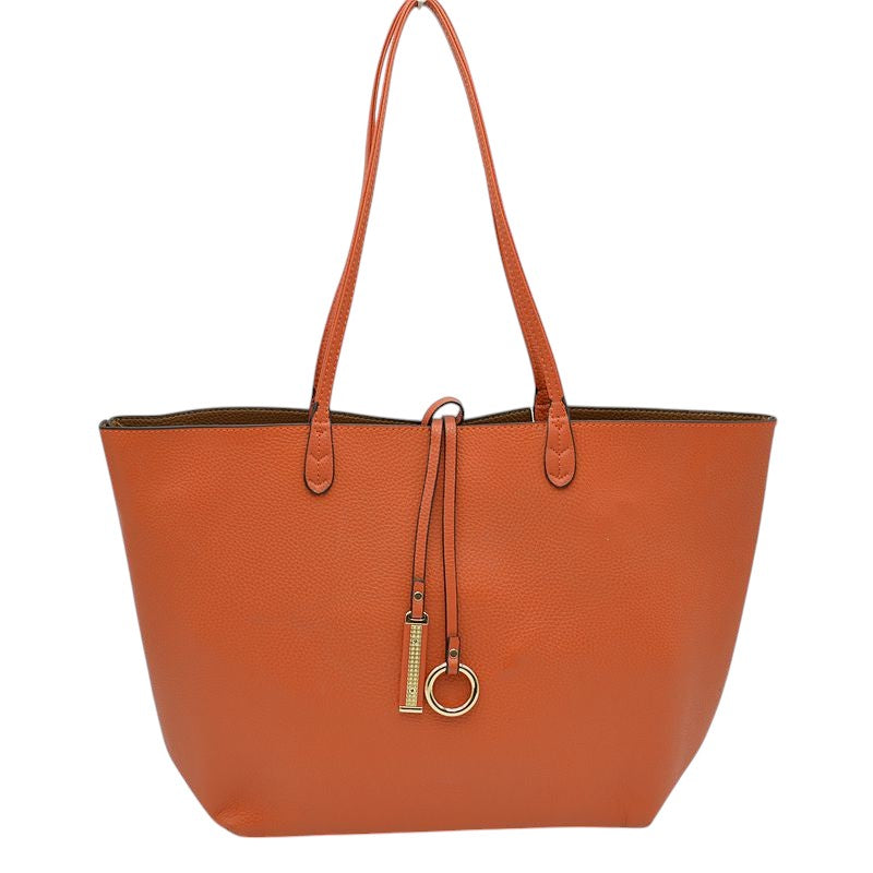 Women's Kendra Reversible Supersoft Vegan Leather Tote Handbag Crossbody Bag