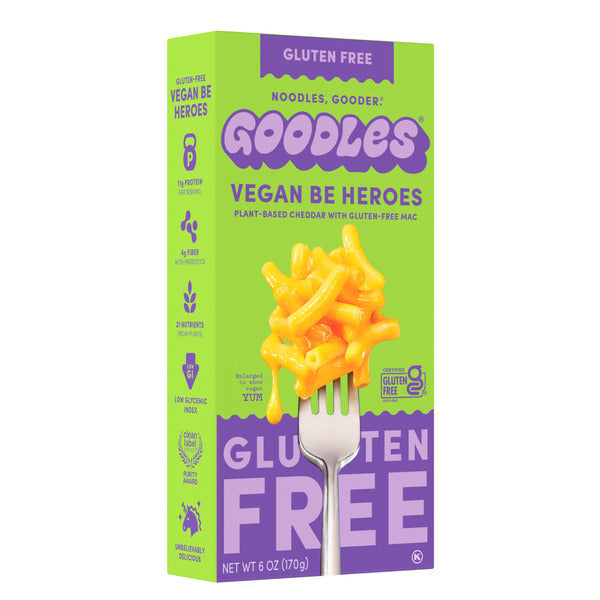 Goodles Vegan Be Heroes, Plant-Based Cheddar with Gluten-Free Mac