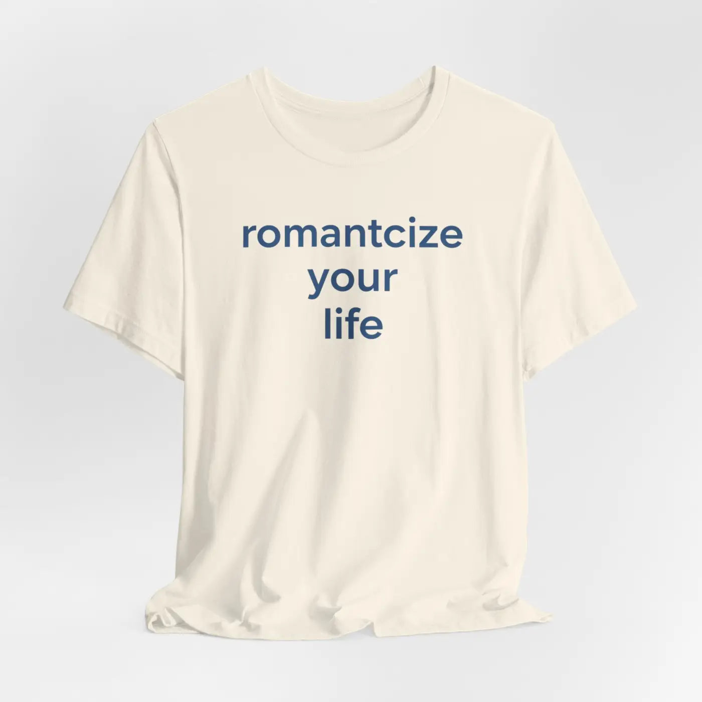 DipaliZ Slogans Tee Bold Blue Organic Cotton Winter