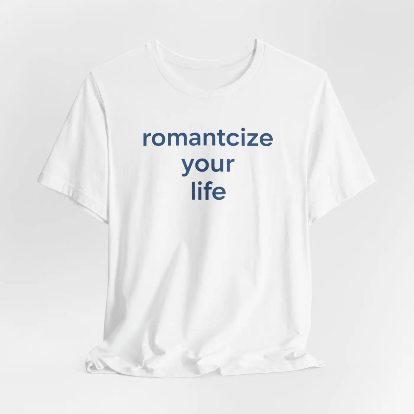 DipaliZ Slogans Tee Bold Blue Organic Cotton Winter